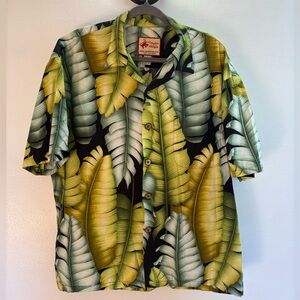 Paradise On A Hanger Banana Leaf Hawaiian Shirt XL